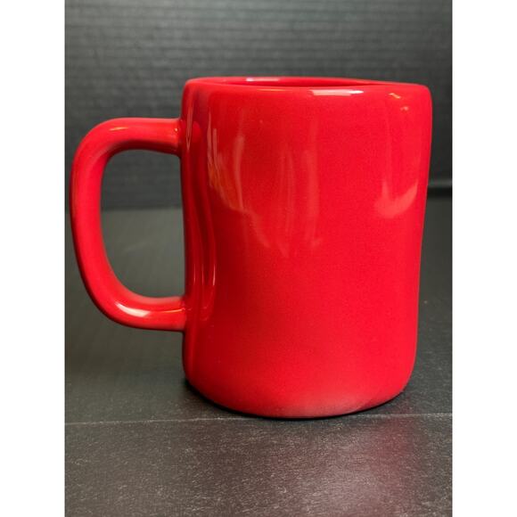 Rae Dunn #1 TEACHER Red Mug With Apple Detail - Picture 9 of 10